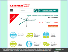 Tablet Screenshot of leifheit-online.cz